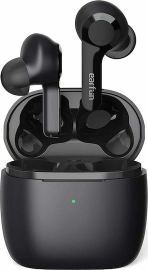 Earfun Air TWS In-ear Bluetooth Handsfree Ακουστικά με Αντοχή στον Ιδρώτα και Θήκη Φόρτισης Μαύρα