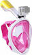 BlueMar Full Face Diving Mask Ninja Free Breath Ροζ L/XL Pink