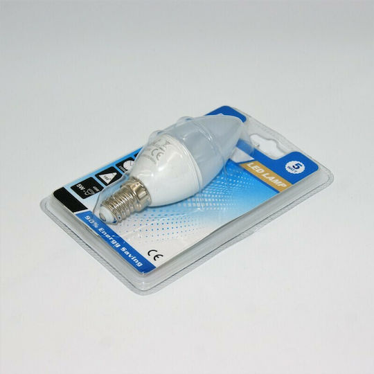 Λάμπα LED 5W για Ντουί E14 Ψυχρό Λευκό 450lm