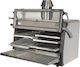 Pira Cuptor Cărbune de lemn 120 Lux Inox ED