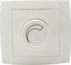 Recessed Simple Complete Dimmer Switch Rotary White