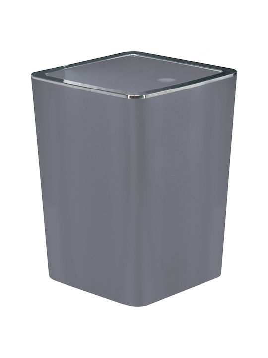 Kleine Wolke Match Plastic Toilet Bin 5lt Platinum