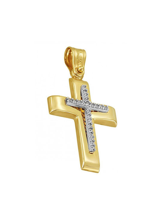 Gold Cross ST25599F 9 Carat gold cross