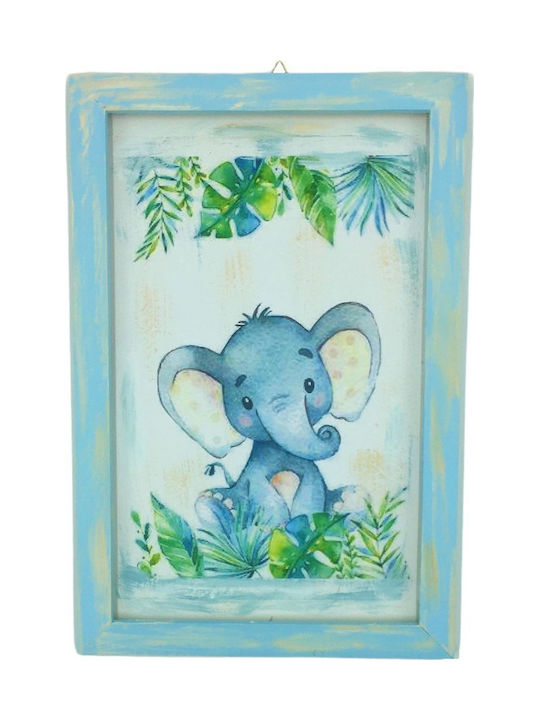 Handmade wooden frame Elephant