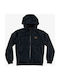 DC Kids Casual Jacket short Hooded Black Earl Padded