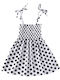 Children's polka dot dress - White