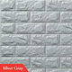 Self-Adhesive 3D Wall Panel Silver Grey 75x70cm