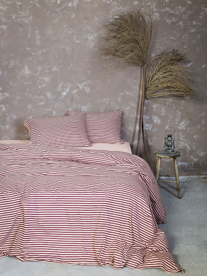 Nima Duvet Cover Set Cotton Single with Pillowcase 160x240 Suave Dark Pink