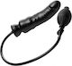 XR Master Series Renegade Inflatable Dildo Реалистично дилдо Inflatable Черен 19см