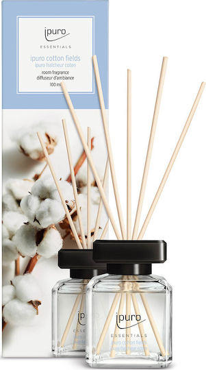 iPuro Diffuser Essentials mit Duft Baumwollfelder 019319 6Stück 200ml