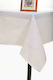 Silk Fashion Τραπεζομάντηλο Ροτόντα nx031 Λευκό Φ220εκ.