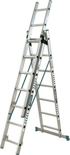 Bormann Pro BHL5110 Τριπλή Σκάλα Αλουμινίου 3x13