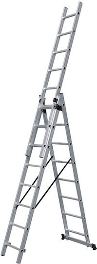 Bormann Pro BHL5090 Τριπλή Σκάλα Αλουμινίου 3x9