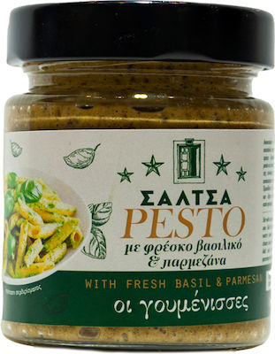 Οι γουμένισσες Σάλτσα Μαγειρικής Pesto με Φρέσκο Βασιλικό & Παρμεζάνα 180gr