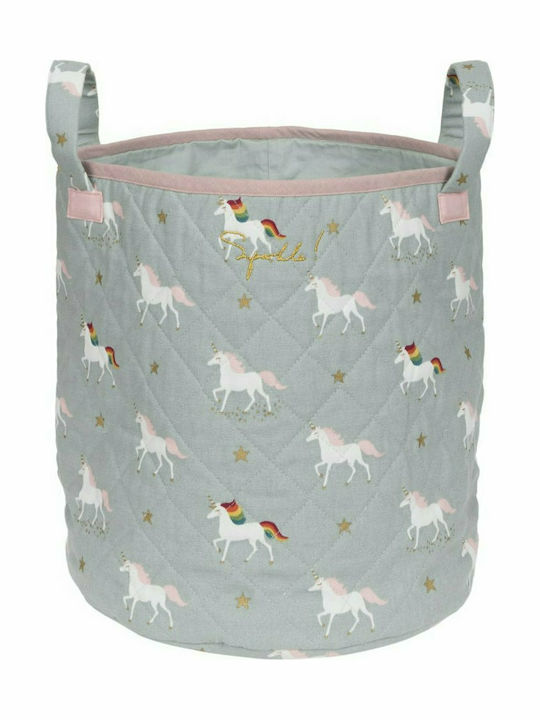 Sophie Allport Детска кошница за съхранение Unicorn Сив 28x28x32см 1бр