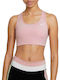 Dri-Fit Swoosh Γυναικείο Αθλητικό Μπουστάκι Ροζ
