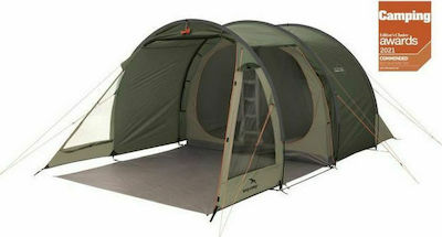 Easy Camp Galaxy 400 Camping Tent Tunnel Green with Double Cloth 3 Seasons for 4 People 465x260x190cm