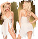 Penthouse Sweet Beast Babydoll Sexy Robe White