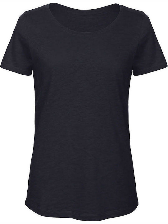 B&C TW047 Women's Short Sleeve Promotional T-Shirt Navy Blue