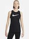 Nike Icon Clash Καλοκαιρινή Γυναικεία Μπλούζα Αμάνικη Μαύρη