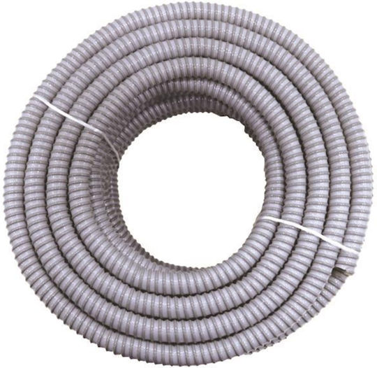 Eurolamp Electrical Conduit with Diameter 12mm made of Plastic 1m Grey 151-21801