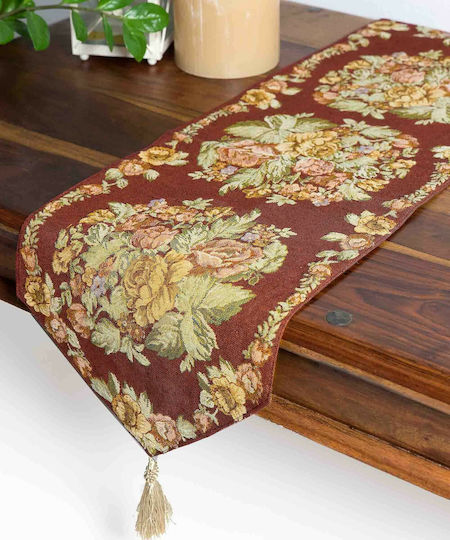 Runner Fashion din mătase Burgundy 33x172cm Runner Fashion din mătase Burgundy 33x172cm