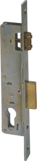 Cisa Locking Line Χωνευτή Κλειδαριά 54mm σε Ασημί Χρώμα