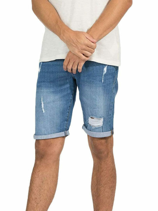 Tiffosi Herrenshorts Jeans Blau