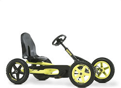 Buddy Cross Kids Foot-to-Floor Go Kart One-Seater with Pedal Yellow