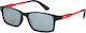 Moritz Junior Square Kids Sunglasses with Mirror Lenses Black