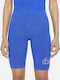 Sportswear Training Γυναικείο Ποδηλατικό Κολάν Ψηλόμεσο Μπλε