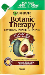 Garnier Botanic Therapy Avocado Oil & Shea Butter Eco Pack Refill Shampoos Hydration for Frizzy Hair 500ml Garnier Botanic Therapy Avocado Oil & Shea Butter Eco Pack Refill Shampoos Hydration for Frizzy Hair 500ml