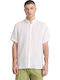 Mill River Short-sleeved Linen Shirt White