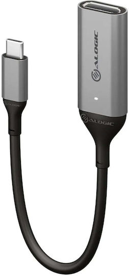 Alogic Convertor USB-C Masculin în DisplayPort Feminin Gri 1 Bucată ULUCDP-ADP