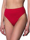 Bluepoint Bikini Alunecare Talie înaltă Roșu