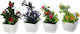 Viosarp Artificial Plant in Small Pot 18cm 1pcs (Various Colors)