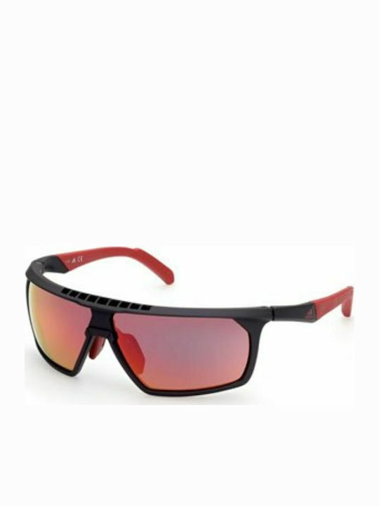 adidas Men's Sunglasses with Gray Plastic Frame SP0030 02L