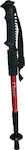 RM 2700 Telescopic Trekking Pole Aluminium 1pc Red