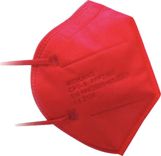 Weikang FFP2 NR Filtering Half Mask Маска за защита FFP2 Червен 20бр