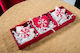 Hanging Heart Ornament Wooden Red Set 3pcs