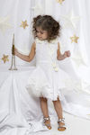 Baby u Rock Leila White Lace Baptism Outfit with Hair Accessories & Dress 2pcs