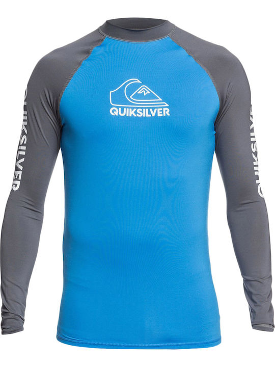 Quiksilver All Time Long Παιδικό Μαγιό Μπλούζα με Μακρύ Μανίκι Μπλε