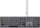 Satechi Slim W3 Wired Keyboard Only English US Gray