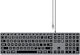 Satechi Slim W3 Wired Doar tastatura Gri