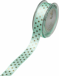 JK Home Decoration Satin Band Polka Dot Grün 9meters mit Breite 23mm JK Home Decoration Satin Band Polka Dot Grün 9meters mit Breite 23mm