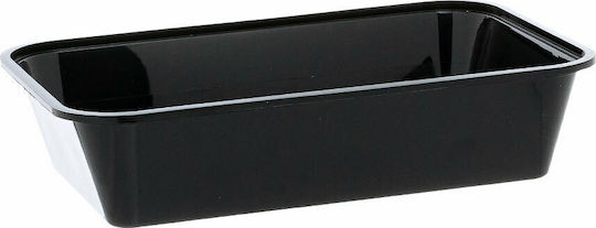 Matrix Pack Disposable Plastic PP Tableware for Hot / Microwave Safe 1100ml Black 25pcs