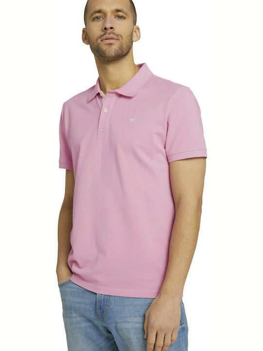 Tom Tailor Ανδρικό T-shirt Polo Ροζ
