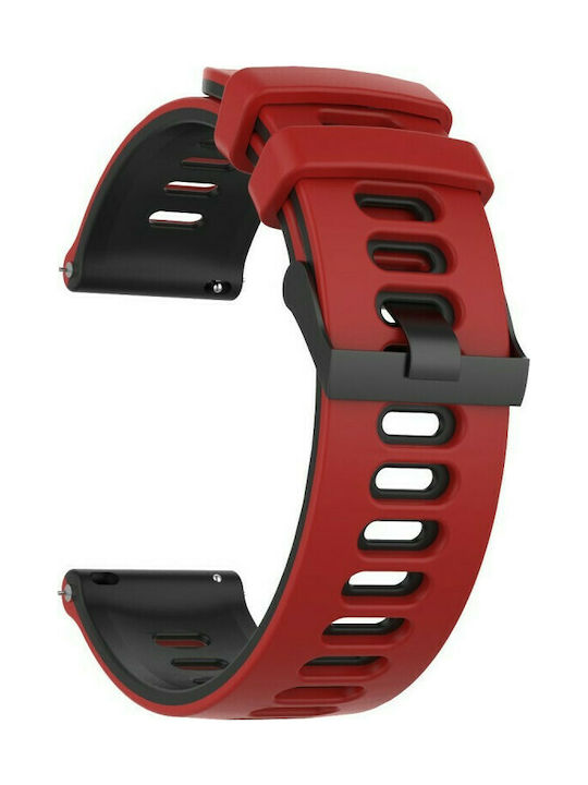 Dual-color Λουράκι Σιλικόνης Κόκκινο (Huawei Watch GT / GT2 (46mm))