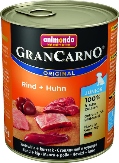 Animonda Original Wet Food for Puppies in Cans with Beef and Chicken Grain-Free & Gluten-Free 400gr