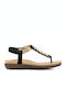 Seven Women's Flat Sandals in Black Color M489Q3161001